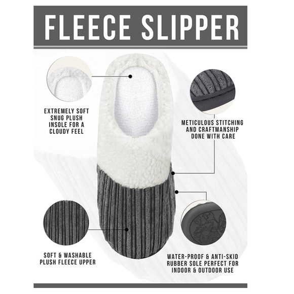 ‼️$5 SALE‼️ NY THREADS Cozy Fleece Slippers - Picture 4 of 16